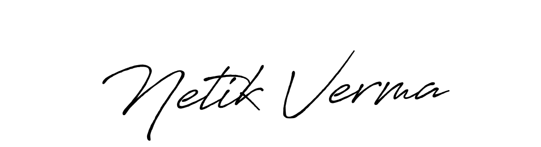 Antro_Vectra_Bolder is a professional signature style that is perfect for those who want to add a touch of class to their signature. It is also a great choice for those who want to make their signature more unique. Get Netik Verma name to fancy signature for free. Netik Verma signature style 7 images and pictures png
