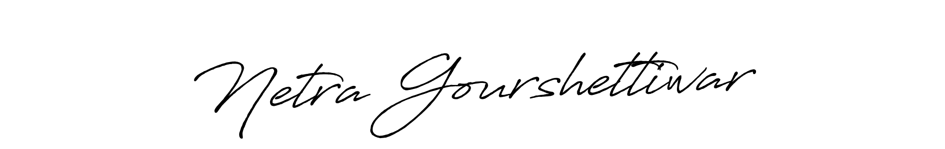 if you are searching for the best signature style for your name Netra Gourshettiwar. so please give up your signature search. here we have designed multiple signature styles  using Antro_Vectra_Bolder. Netra Gourshettiwar signature style 7 images and pictures png