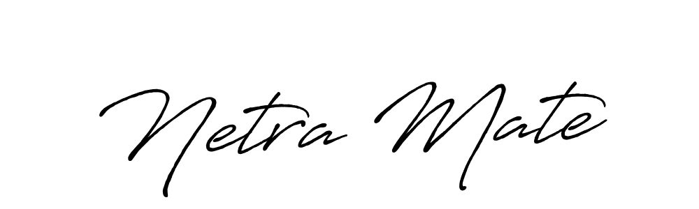 It looks lik you need a new signature style for name Netra Mate. Design unique handwritten (Antro_Vectra_Bolder) signature with our free signature maker in just a few clicks. Netra Mate signature style 7 images and pictures png