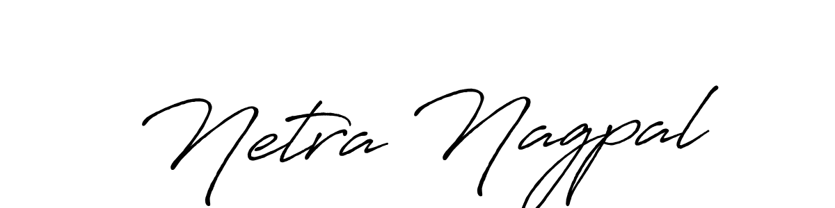 Use a signature maker to create a handwritten signature online. With this signature software, you can design (Antro_Vectra_Bolder) your own signature for name Netra Nagpal. Netra Nagpal signature style 7 images and pictures png