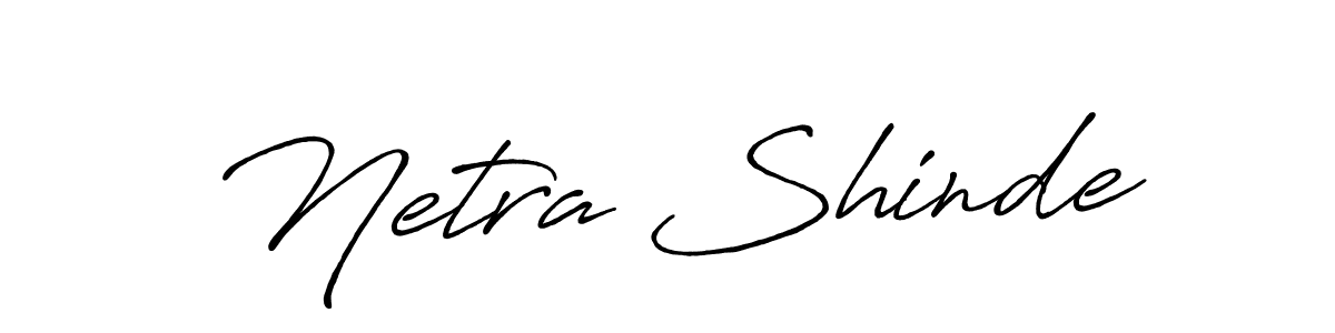 How to make Netra Shinde signature? Antro_Vectra_Bolder is a professional autograph style. Create handwritten signature for Netra Shinde name. Netra Shinde signature style 7 images and pictures png