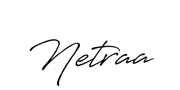 The best way (Antro_Vectra_Bolder) to make a short signature is to pick only two or three words in your name. The name Netraa include a total of six letters. For converting this name. Netraa signature style 7 images and pictures png