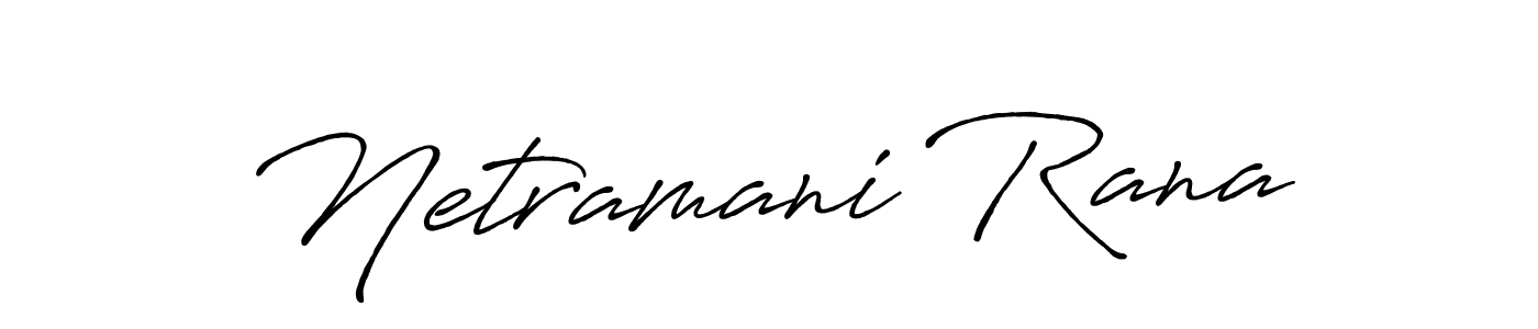 Netramani Rana stylish signature style. Best Handwritten Sign (Antro_Vectra_Bolder) for my name. Handwritten Signature Collection Ideas for my name Netramani Rana. Netramani Rana signature style 7 images and pictures png