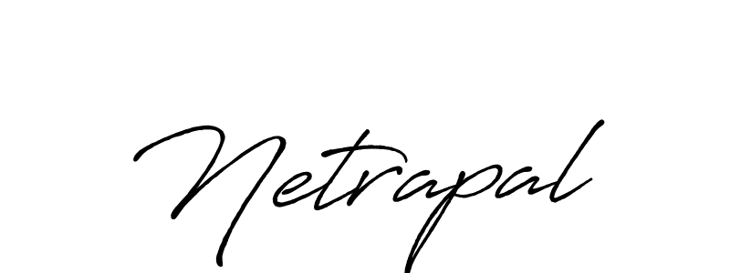 Create a beautiful signature design for name Netrapal. With this signature (Antro_Vectra_Bolder) fonts, you can make a handwritten signature for free. Netrapal signature style 7 images and pictures png