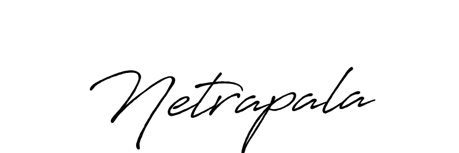 Use a signature maker to create a handwritten signature online. With this signature software, you can design (Antro_Vectra_Bolder) your own signature for name Netrapala. Netrapala signature style 7 images and pictures png