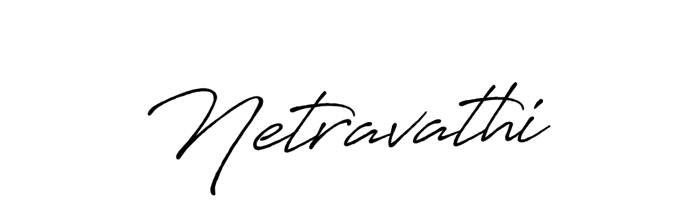 How to make Netravathi name signature. Use Antro_Vectra_Bolder style for creating short signs online. This is the latest handwritten sign. Netravathi signature style 7 images and pictures png