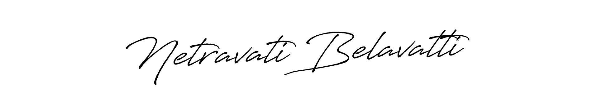 Design your own signature with our free online signature maker. With this signature software, you can create a handwritten (Antro_Vectra_Bolder) signature for name Netravati Belavatti. Netravati Belavatti signature style 7 images and pictures png