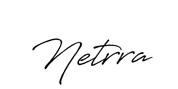 Create a beautiful signature design for name Netrra. With this signature (Antro_Vectra_Bolder) fonts, you can make a handwritten signature for free. Netrra signature style 7 images and pictures png