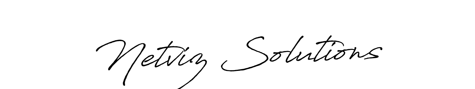 You can use this online signature creator to create a handwritten signature for the name Netviz Solutions. This is the best online autograph maker. Netviz Solutions signature style 7 images and pictures png