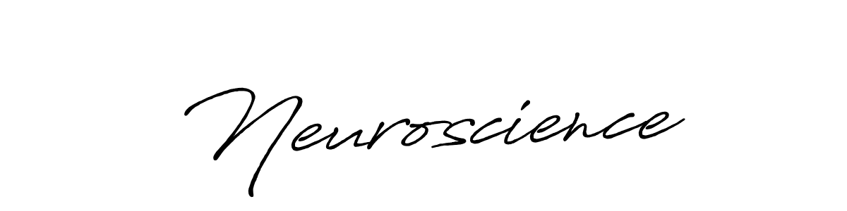 Make a beautiful signature design for name Neuroscience. With this signature (Antro_Vectra_Bolder) style, you can create a handwritten signature for free. Neuroscience signature style 7 images and pictures png