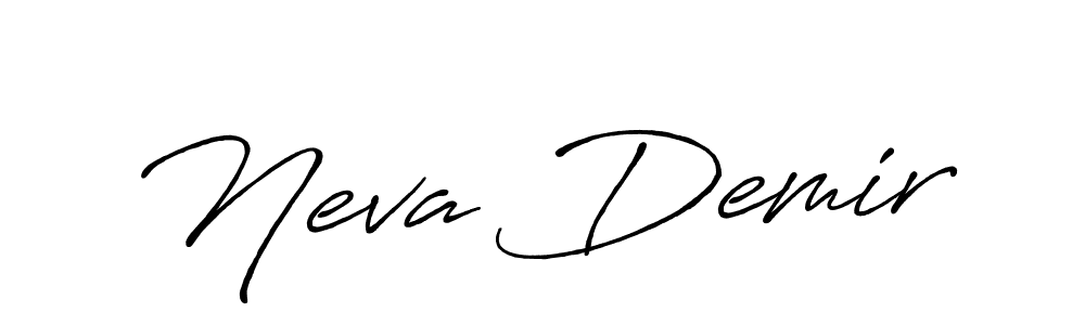 Design your own signature with our free online signature maker. With this signature software, you can create a handwritten (Antro_Vectra_Bolder) signature for name Neva Demir. Neva Demir signature style 7 images and pictures png
