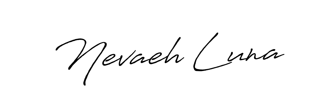 Here are the top 10 professional signature styles for the name Nevaeh Luna. These are the best autograph styles you can use for your name. Nevaeh Luna signature style 7 images and pictures png