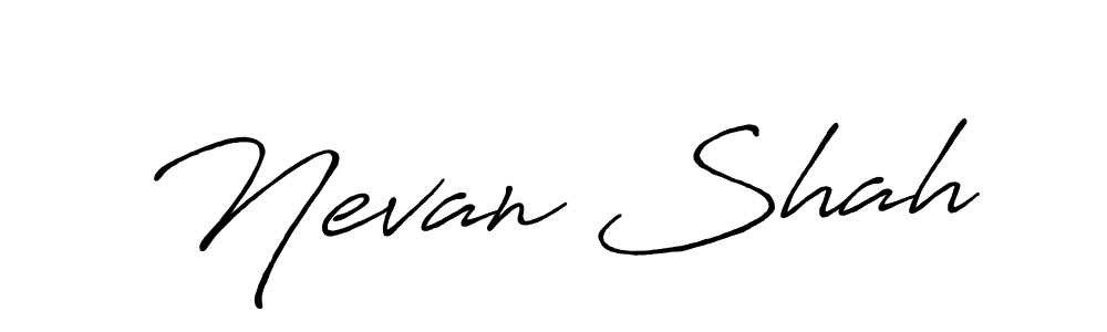 Also we have Nevan Shah name is the best signature style. Create professional handwritten signature collection using Antro_Vectra_Bolder autograph style. Nevan Shah signature style 7 images and pictures png
