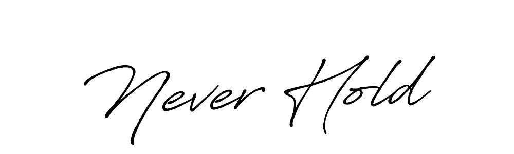 Best and Professional Signature Style for Never Hold. Antro_Vectra_Bolder Best Signature Style Collection. Never Hold signature style 7 images and pictures png