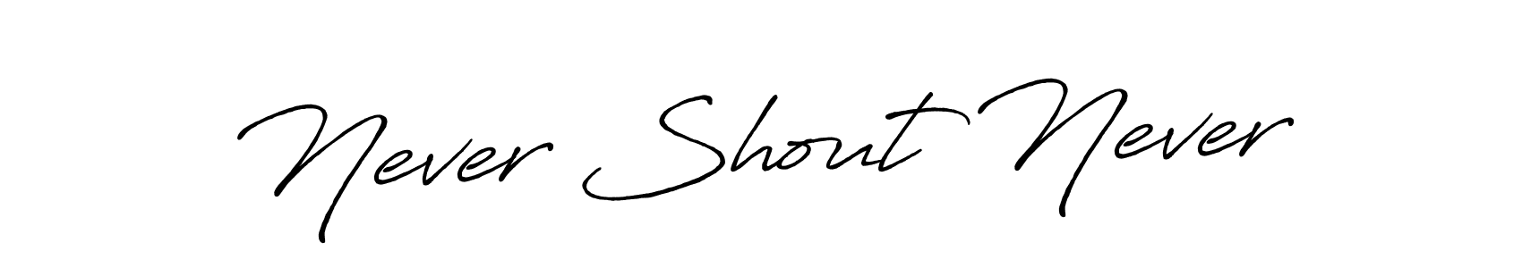 Also You can easily find your signature by using the search form. We will create Never Shout Never name handwritten signature images for you free of cost using Antro_Vectra_Bolder sign style. Never Shout Never signature style 7 images and pictures png