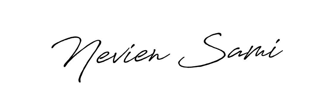 Best and Professional Signature Style for Nevien Sami. Antro_Vectra_Bolder Best Signature Style Collection. Nevien Sami signature style 7 images and pictures png