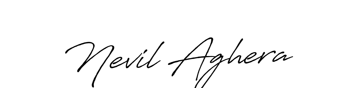 Also we have Nevil Aghera name is the best signature style. Create professional handwritten signature collection using Antro_Vectra_Bolder autograph style. Nevil Aghera signature style 7 images and pictures png