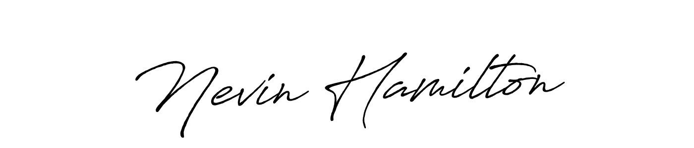 Use a signature maker to create a handwritten signature online. With this signature software, you can design (Antro_Vectra_Bolder) your own signature for name Nevin Hamilton. Nevin Hamilton signature style 7 images and pictures png