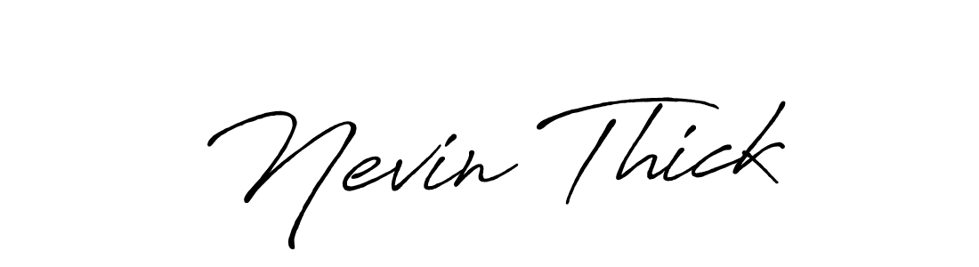 Here are the top 10 professional signature styles for the name Nevin Thick. These are the best autograph styles you can use for your name. Nevin Thick signature style 7 images and pictures png