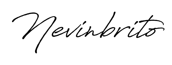 How to make Nevinbrito name signature. Use Antro_Vectra_Bolder style for creating short signs online. This is the latest handwritten sign. Nevinbrito signature style 7 images and pictures png