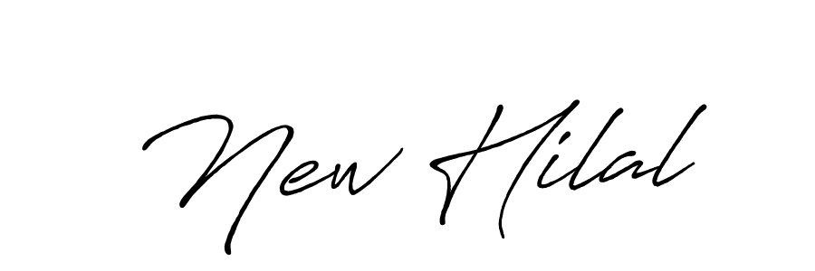 Create a beautiful signature design for name New Hilal. With this signature (Antro_Vectra_Bolder) fonts, you can make a handwritten signature for free. New Hilal signature style 7 images and pictures png