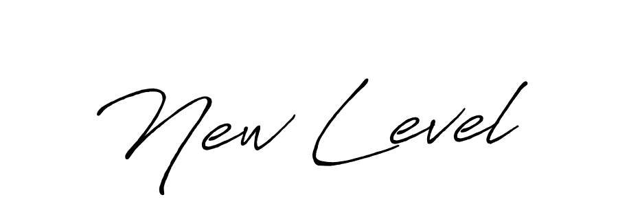 Also we have New Level name is the best signature style. Create professional handwritten signature collection using Antro_Vectra_Bolder autograph style. New Level signature style 7 images and pictures png