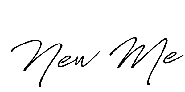 It looks lik you need a new signature style for name New Me. Design unique handwritten (Antro_Vectra_Bolder) signature with our free signature maker in just a few clicks. New Me signature style 7 images and pictures png