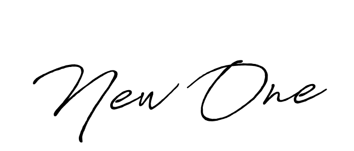 Also we have New One name is the best signature style. Create professional handwritten signature collection using Antro_Vectra_Bolder autograph style. New One signature style 7 images and pictures png