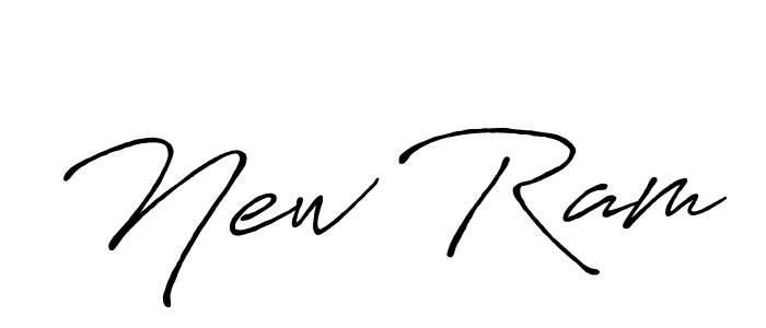 How to make New Ram signature? Antro_Vectra_Bolder is a professional autograph style. Create handwritten signature for New Ram name. New Ram signature style 7 images and pictures png