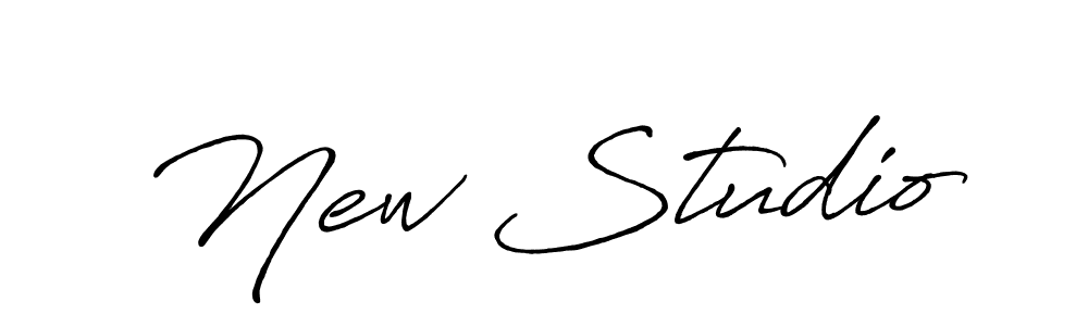 Make a short New Studio signature style. Manage your documents anywhere anytime using Antro_Vectra_Bolder. Create and add eSignatures, submit forms, share and send files easily. New Studio signature style 7 images and pictures png