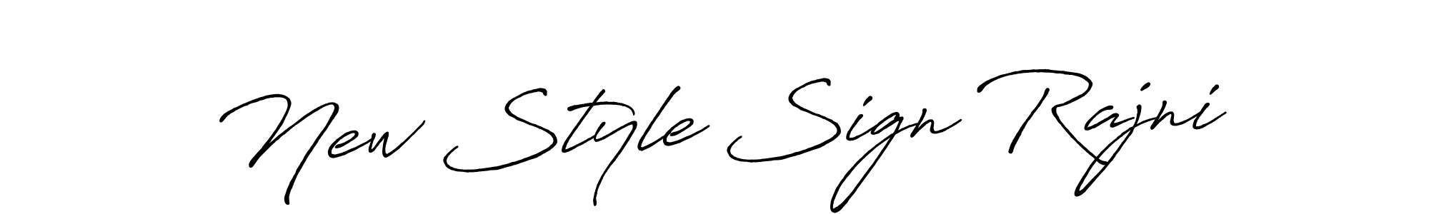 Also we have New Style Sign Rajni name is the best signature style. Create professional handwritten signature collection using Antro_Vectra_Bolder autograph style. New Style Sign Rajni signature style 7 images and pictures png