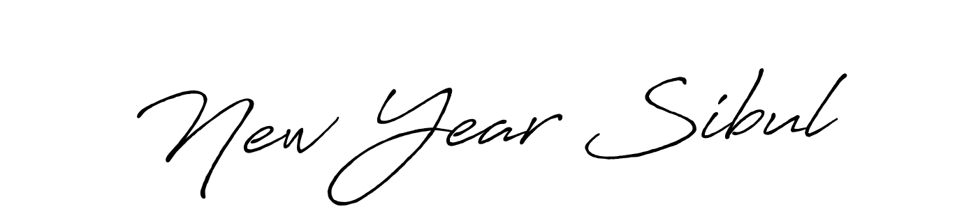 How to make New Year Sibul name signature. Use Antro_Vectra_Bolder style for creating short signs online. This is the latest handwritten sign. New Year Sibul signature style 7 images and pictures png