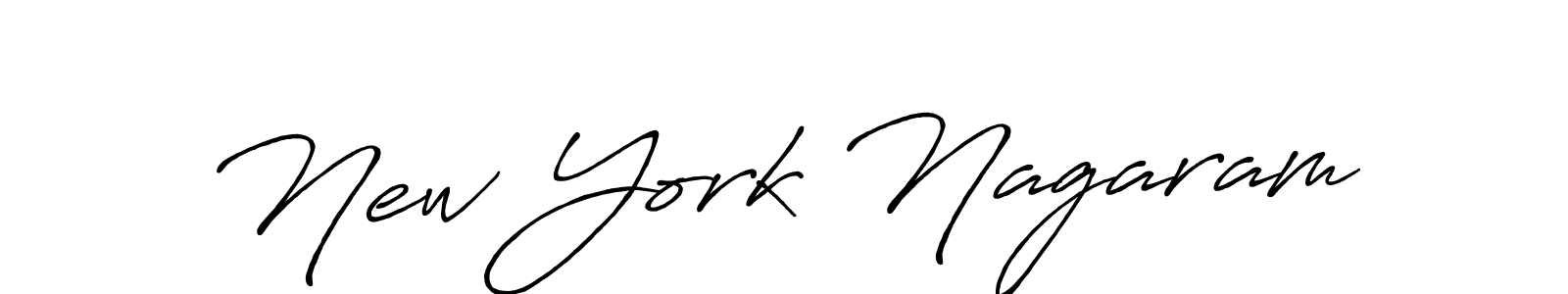 New York Nagaram stylish signature style. Best Handwritten Sign (Antro_Vectra_Bolder) for my name. Handwritten Signature Collection Ideas for my name New York Nagaram. New York Nagaram signature style 7 images and pictures png