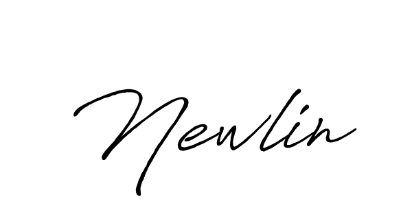 Newlin stylish signature style. Best Handwritten Sign (Antro_Vectra_Bolder) for my name. Handwritten Signature Collection Ideas for my name Newlin. Newlin signature style 7 images and pictures png