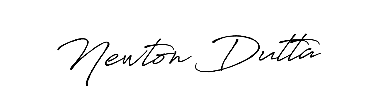 Use a signature maker to create a handwritten signature online. With this signature software, you can design (Antro_Vectra_Bolder) your own signature for name Newton Dutta. Newton Dutta signature style 7 images and pictures png