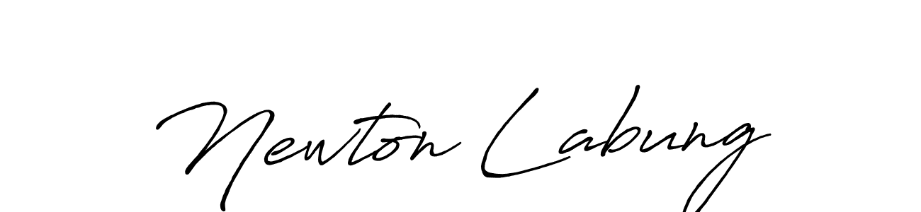 Newton Labung stylish signature style. Best Handwritten Sign (Antro_Vectra_Bolder) for my name. Handwritten Signature Collection Ideas for my name Newton Labung. Newton Labung signature style 7 images and pictures png