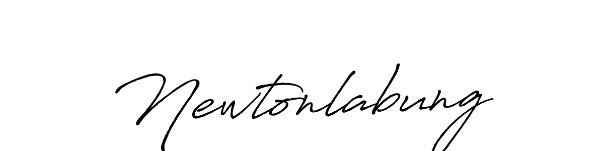 How to make Newtonlabung name signature. Use Antro_Vectra_Bolder style for creating short signs online. This is the latest handwritten sign. Newtonlabung signature style 7 images and pictures png