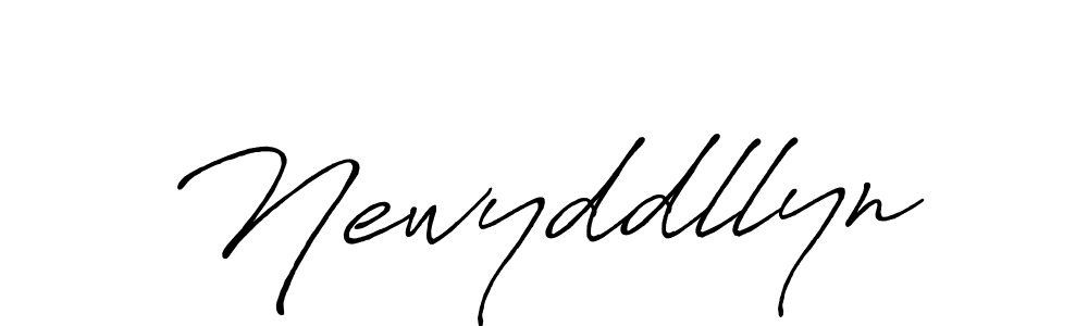 Newyddllyn stylish signature style. Best Handwritten Sign (Antro_Vectra_Bolder) for my name. Handwritten Signature Collection Ideas for my name Newyddllyn. Newyddllyn signature style 7 images and pictures png