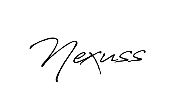 It looks lik you need a new signature style for name Nexuss. Design unique handwritten (Antro_Vectra_Bolder) signature with our free signature maker in just a few clicks. Nexuss signature style 7 images and pictures png