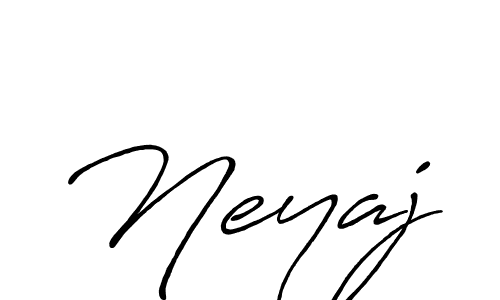 How to make Neyaj name signature. Use Antro_Vectra_Bolder style for creating short signs online. This is the latest handwritten sign. Neyaj signature style 7 images and pictures png