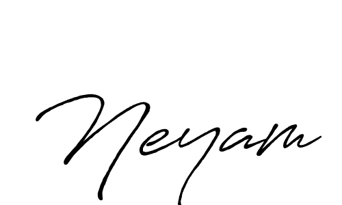 Also we have Neyam name is the best signature style. Create professional handwritten signature collection using Antro_Vectra_Bolder autograph style. Neyam signature style 7 images and pictures png