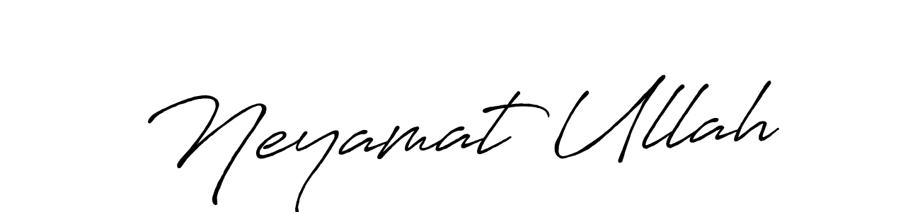 Also we have Neyamat Ullah name is the best signature style. Create professional handwritten signature collection using Antro_Vectra_Bolder autograph style. Neyamat Ullah signature style 7 images and pictures png