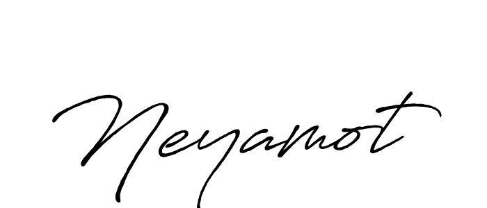 Make a beautiful signature design for name Neyamot. With this signature (Antro_Vectra_Bolder) style, you can create a handwritten signature for free. Neyamot signature style 7 images and pictures png