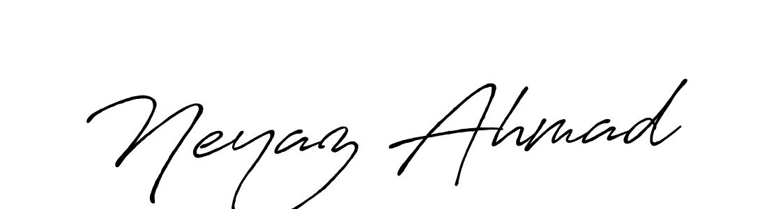 Neyaz Ahmad stylish signature style. Best Handwritten Sign (Antro_Vectra_Bolder) for my name. Handwritten Signature Collection Ideas for my name Neyaz Ahmad. Neyaz Ahmad signature style 7 images and pictures png