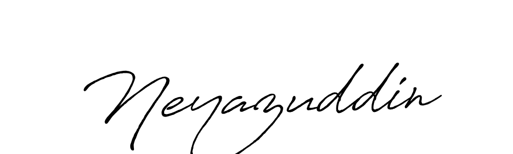 Use a signature maker to create a handwritten signature online. With this signature software, you can design (Antro_Vectra_Bolder) your own signature for name Neyazuddin. Neyazuddin signature style 7 images and pictures png