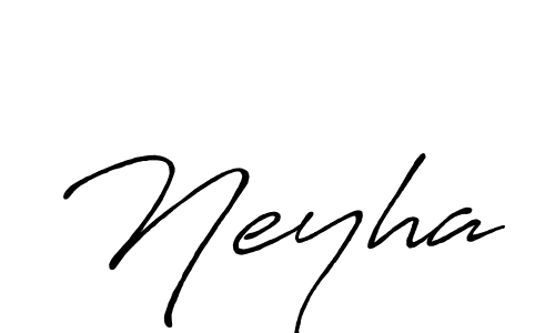 Make a beautiful signature design for name Neyha. With this signature (Antro_Vectra_Bolder) style, you can create a handwritten signature for free. Neyha signature style 7 images and pictures png