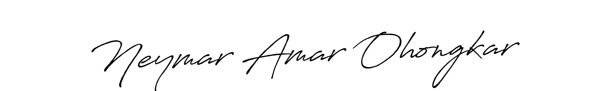 Antro_Vectra_Bolder is a professional signature style that is perfect for those who want to add a touch of class to their signature. It is also a great choice for those who want to make their signature more unique. Get Neymar Amar Ohongkar name to fancy signature for free. Neymar Amar Ohongkar signature style 7 images and pictures png