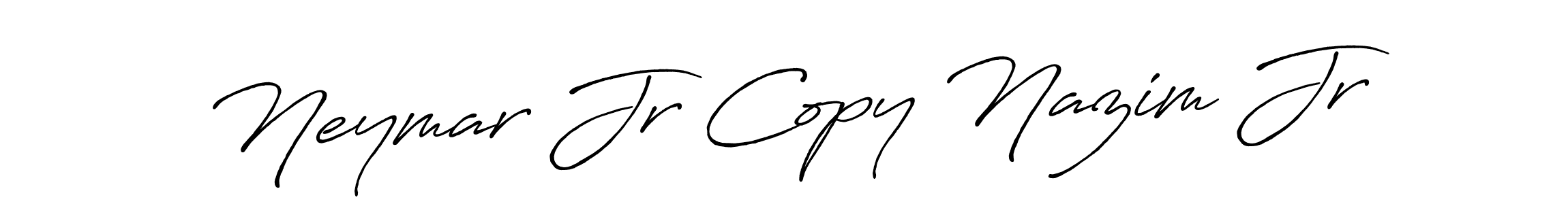 Also we have Neymar Jr Copy Nazim Jr name is the best signature style. Create professional handwritten signature collection using Antro_Vectra_Bolder autograph style. Neymar Jr Copy Nazim Jr signature style 7 images and pictures png