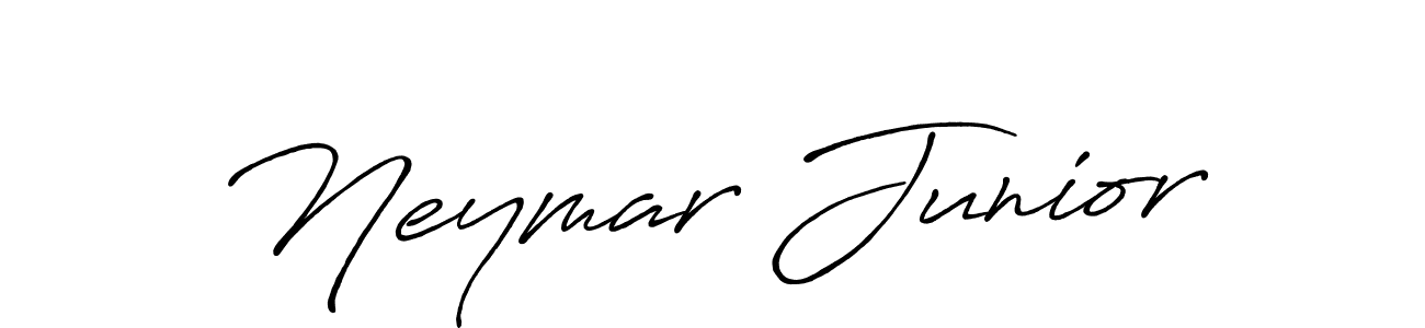 Create a beautiful signature design for name Neymar Junior. With this signature (Antro_Vectra_Bolder) fonts, you can make a handwritten signature for free. Neymar Junior signature style 7 images and pictures png