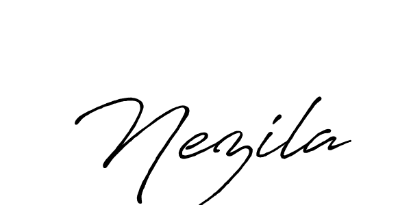 How to Draw Nezila signature style? Antro_Vectra_Bolder is a latest design signature styles for name Nezila. Nezila signature style 7 images and pictures png